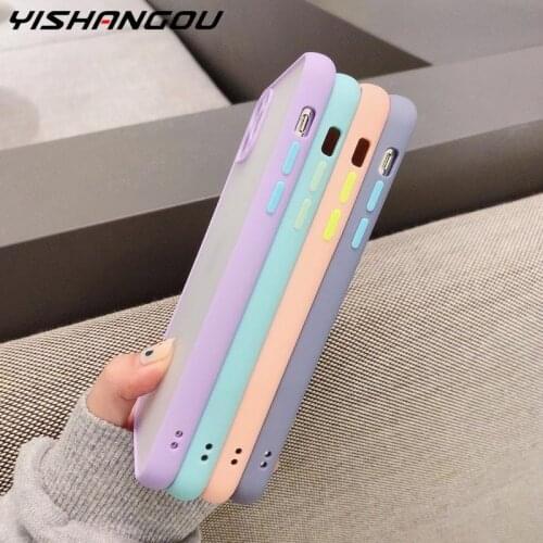 Shockproof Matte Case For Xiaomi Poco X3 NFC M3 Mi 10T Pro 10 Lite 11 Redmi Note 9T 9 8 Pro 9s Camera Protect Back Cover