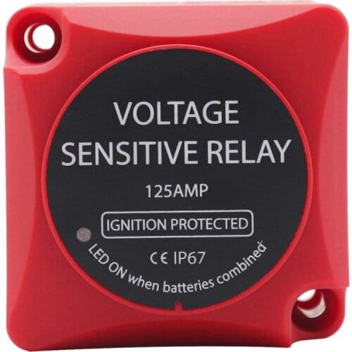 VSR Voltage Sensitive Relay 12V 140Amp Dual Battery Smart Isolator Fits RV Marine Car Vehicles Truck Caravan Off-road Camper