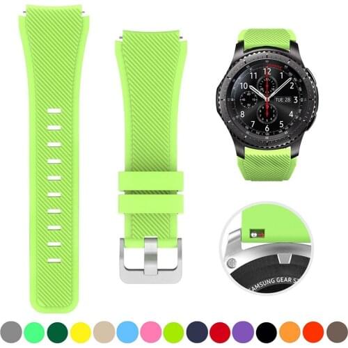 Silicone Band for Galaxy Watch 46mm 22mm 20mm Sports Strap for Samsung Gear S3 Frontier/Classic Huawei Watch Gt Amazfit Bip