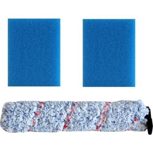 Roller Main Brush+Dust Sponge Filters for Tineco iFloor S / iFloor HF10E-01 Cordless Wet Dry Vacuum Cleaner Spare Parts