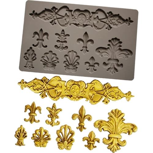 Fleur De Lis & Totem Silicone Mold Fondant Mould Cake Decorating Tools Chocolate Gumpaste Molds, Sugarcraft, Kitchen Gadget