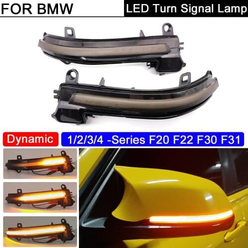 LED Side Mirror Blinker Light Dynamic Turn Signal Lamp For BMW 1/2/3/4 Series F20 F21 F22 F30 F31 F34 F35 F32 F33 F36 XI/E84
