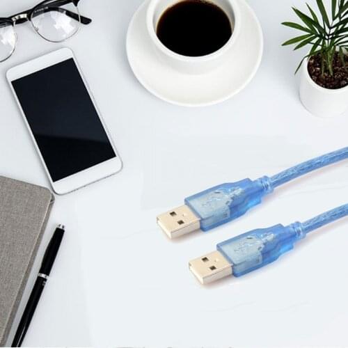 ONLENY 30cm USB 2.0 Extension Cable Standard Bundle Cord Core USB Short Anti-interference Copper Male to Male 1 Piece Computer