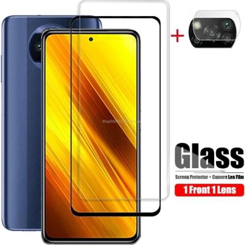 Poco X3 NFC Screen Protective Glass For Xiaomi Poco X3 Pro Tempered Glass On Xiomi PocoX3 XiaomiX3 X3Pro Camera Protector Film