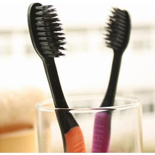 Bamboo Charcoal Toothbrush Korean Style Soft-Bristle Set Of10PCS