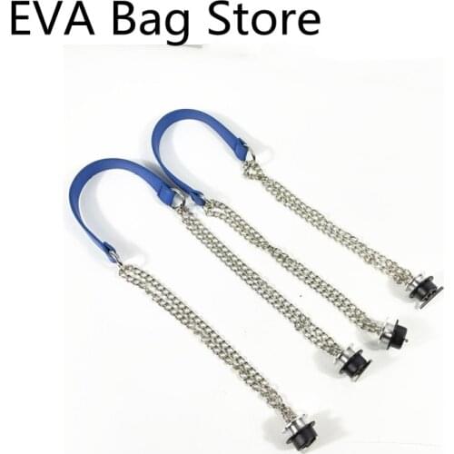 1 PAIR pink strap grey tears handles for obag