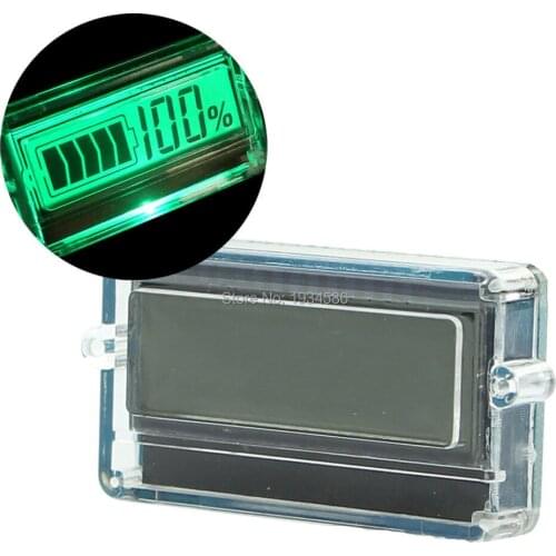 100pcs Digital Waterproof 12V 24V Lead-acid Lithium LiPo Battery Capacity Tester Voltmeter LCD Meter Batteries Indicator