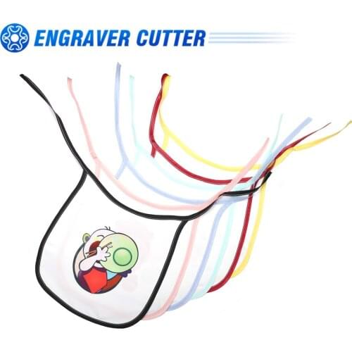 50pcs Sublimation Blanks Bib with Single Rope for Heat Transfer Press Machine as DIY Gift