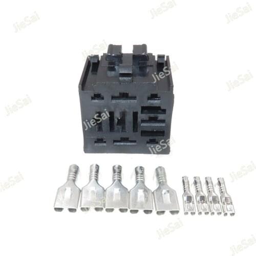 9 Pin Automotive Relay Connector Car Fuse Socket Cable Plug With Terminals