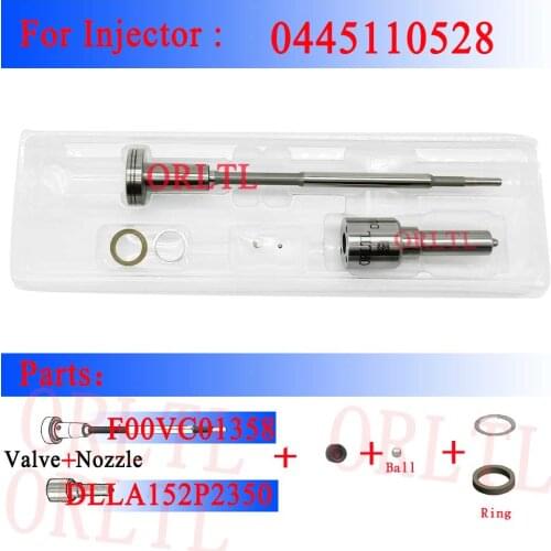 DLLA 152 P 2350 F00VC01359 fuel common rail injector Overhaul Kit for 0445110528