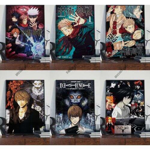 Anime Death Note/Jujutsu Kaisen Canvas Painting Wall Art Nordic Posters and Prints Home Decoration Pictures Living Room Decor