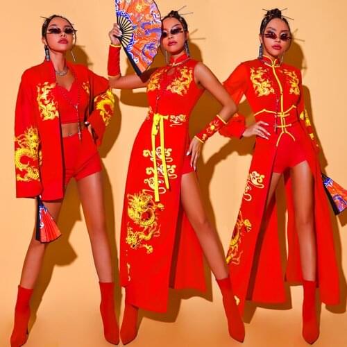 Sexy Nightclub Dj Jazz Dance Costume Women Pole Dance Clothing Gogo Dancer Showgirl Ds Performance Rave Outfit Stage Wear BL6523