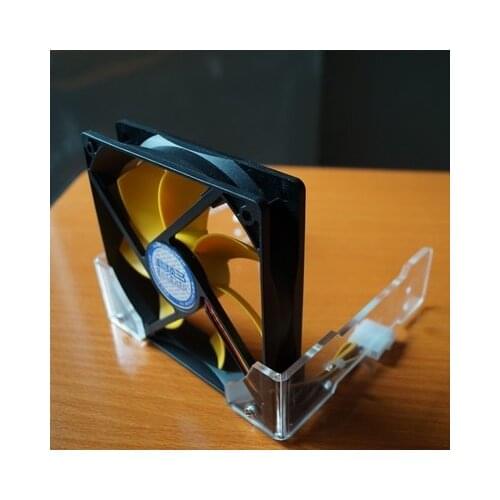Optical drive fan mounting bracket Vertical air duct chassis cooling 12cm heat sink