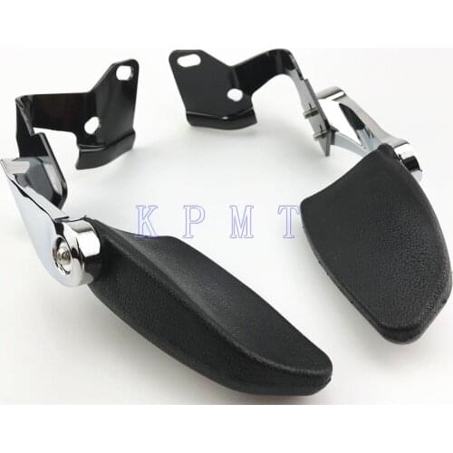 Motorcycle Adjustable Stealth Passenger Armrests For Harley Touring Electra Glides Road King FLHR 2014-2019 14 15 16 17 18 19