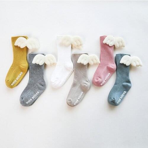 Soft breathable newborn baby socks autumn winter cotton knee high long socks for boys girls booties socks children leg warmers