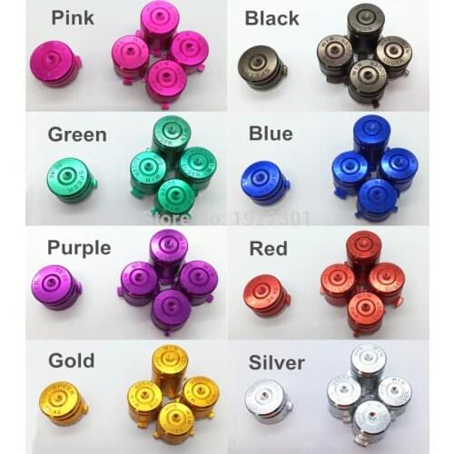 10 set for Xbox One Controller Bullet Button Aluminium Alloy Metal material 9mm ABXY buttons kit replacement for Xboxone