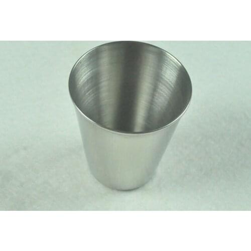 Pack of 10 pcs Stainless steel Cups 2 OZ Metal Glass Wine Water Travel Picnic Portable