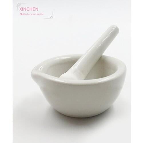 60mm Chinese Style Ceramics Spice Mill Grinder Set Handheld Seasoning Mills Grinder Kitchen Mortar and Pestle Tools Set