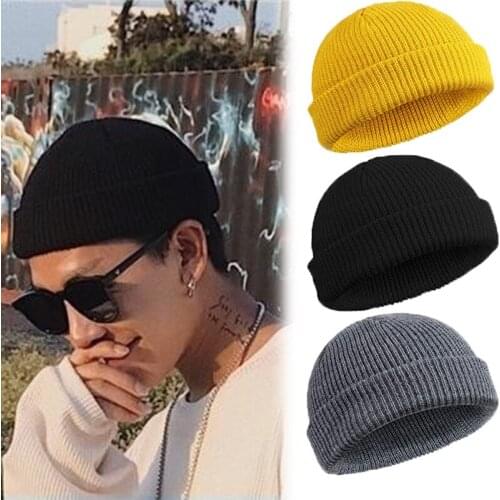 2021 New Arrivals Trendy Autumn Winter Hip Hop Knitted Beanie Caps for Man Women Unisex Gorros Hat Fashion Warm Street Toques