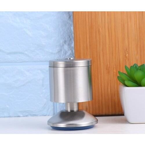 4pcs 6-30cm Stainless Steel Adjustable Height Furniture Legs TV Cabinet Support Legs Sofa Foot Table Base Furniture Bed Riser