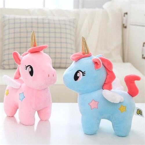 1pc Kawaii Animal Plush Toy Soft Unicorn Dolls Infant Appease Sleeping Pillow Kids Room Decor Toys Children Baby Christmas Gifts