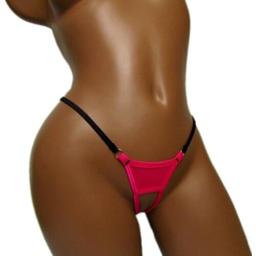 Sexy Thong Candy Cherries Sport Underwear Crotchless G-String Patchwork Micro Lady Femme Erotique Fio Dental Panties