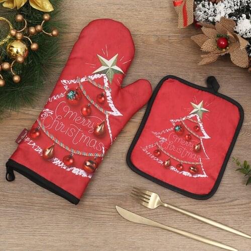 Thick Heat Insulation Microwave Oven Mitts Special Baking Gloves Creative Kitchen Skid Resistance High Temperature Anti Hot