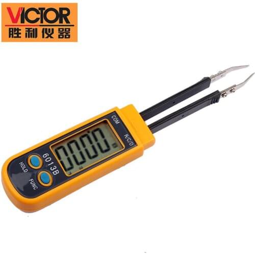 VICTOR VC6013B 3 2/3 Counts SMD Smart Multimeter Diode 30mF Capacitance Resistance 30M ohm Tweezers Meter