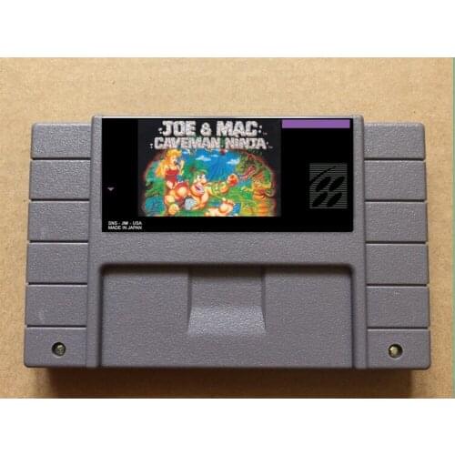 Joe And Mac Caveman Ninja USA-NTSC version 16 bit 46 pins video games