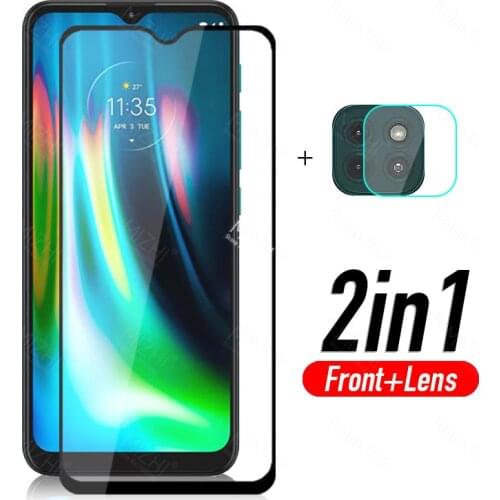 For moto g9 play glass 2in1 camera lens protector for Motorola moto g 9 play 9g motog9 plus g9play tempered glass safety film