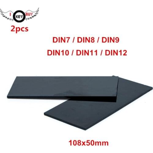 I KEY BUY 2pcs/lot Black / Tansparent Color Glass DIN7 DIN8 DIN9 DIN10 DIN11 DIN12 108x50mm Arc Welding protection Glass Filter