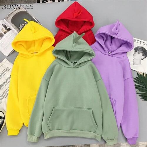 Hoodies Women All-match Elegant Trendy Long Sleeve Hooded Womens Korean Style School Students Kawaii Females Sweatshirts Chic