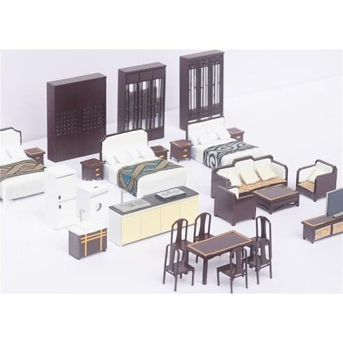 1/50 Scale Architecture Model Furniture Miniature Scales Toy For Ho Train Layout And Building Kits Toy