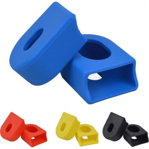 1Pair Bike Crank Protector Cover MTB Bike Carbon Fiber Fixed Gear Crank Protectors Crankset Protective Cover Bicycle Accessories