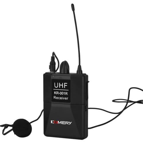 UHF Wireless Interview Microphone Digital Wireless Microphone Transmitter & Receiver for Vlogging Interview, Zoom Live, YouTube