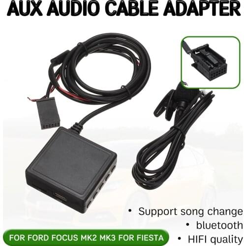 Bluetooth Aux Receiver Cable with USB,microphone Hands-free Aux Adapter for for Ford for Focus Mk2 MK3 for Fiesta