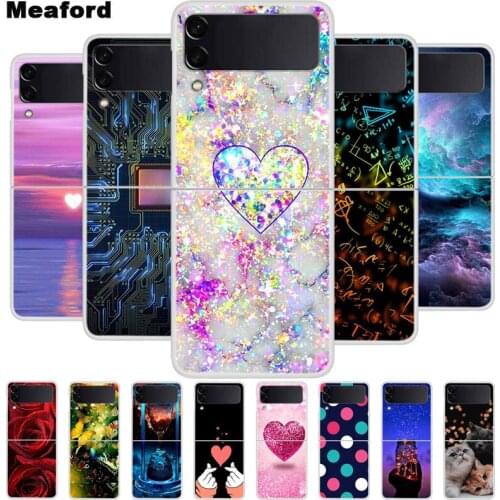 For Samsung Z Flip 3 Case Clear Transparent Hard PC Phone Back Cover For Samsung Galaxy Z Flip 3 Cases ZFlip 3 Flip3 Shells 2021