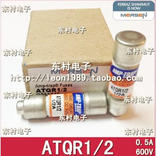 French imports MERSEN fuse FERRAZ AMP-TRAP fuse ATQR1 / 2 0.5A 600V
