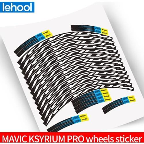 Mavic KSYRIUM PRO wheel rim set Stickers Road Bike wheelset sticker cycle racing cycling replacement Decals