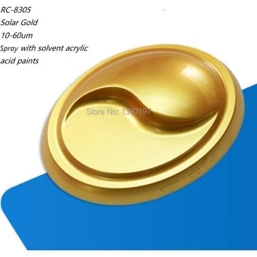 Crystal mica pearl pigments powder 24K solar gold for paint, cosmetics