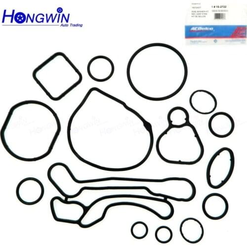 New Engine Oil Cooler Repair Kits Gaskets / Seal Ring For Cruze 1.6 1.8 Opel Orlando Astra 93186324 55353322 55353320 55355603
