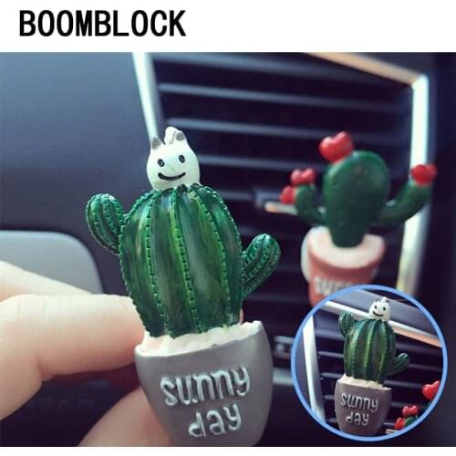Resin Cactus Car Air Conditioning Vent Perfume Clip For Toyota Avensis Rav4 Audi Q5 A6 Lifan X60 Renault Captur Skoda Yeti Ford
