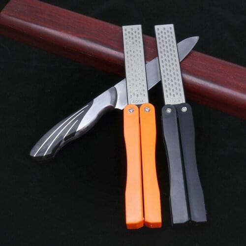 Portable Double Side Whestone for Pocket Folding Knife Sharpening Stone Sharpener Diamond afilador de cuchillo aiguiseur couteau
