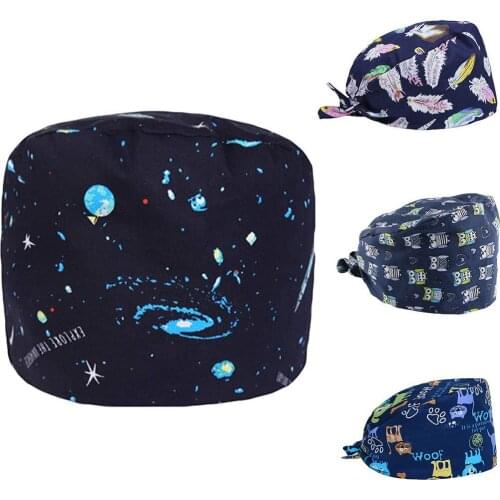 Adjustable Scrub Cap Sweatband Bouffant Hat With Sweatband Scrub Hat For Women/men Mujer Nurse Uniform Accessories