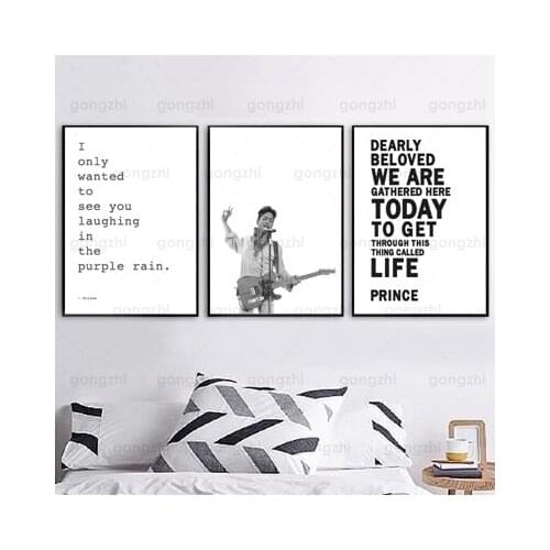 Modern Letter Canvas Painting Singer Lyrics Declaration Living Room Bedroom Cafe Record Store Decor Printing Hd Customed Poster