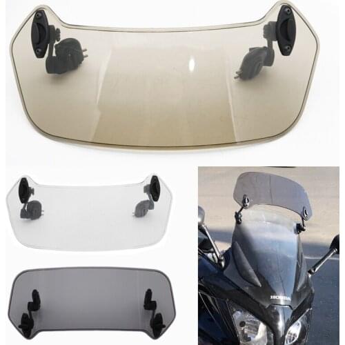 Universal Motorcycle Risen Adjustable Wind Screen Extension Windshield Spoiler Air Deflector For BMW KAWASAKI YAMAHA HONDA SUZUK