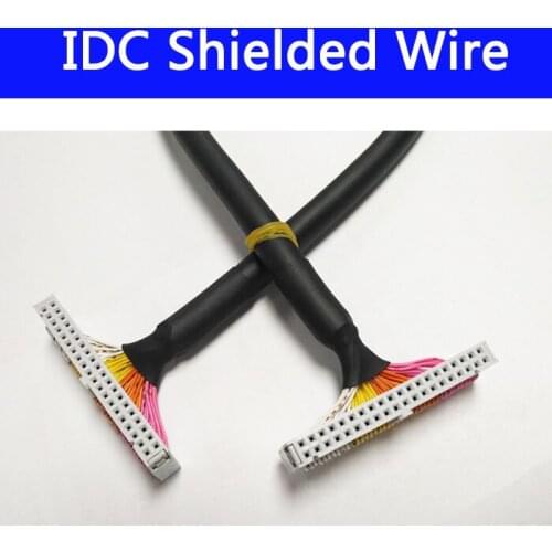 30cm FC-20P FC-26P FC-34P FC-40P FC-50P IDC shielded cable 2.54mm spacing IDC FC cable shielded line