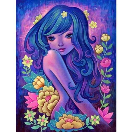 Poured Glue Diy Diamond Painting Kits Embroidery diamond Cartoon Full Round Dirll Stitch Embroidery Mosaic painting accessories