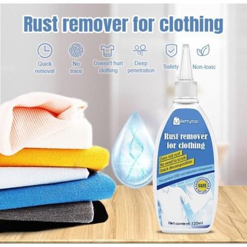 1 Pcs Rust Remover For Clothingt Stain Yellow Remover Clothing Rust Stain Yellow Remover 120ML Shoes Sofas Detergent Cleaner