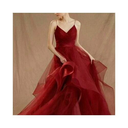 100%real wine red ruffled ball gown medieval dress Renaissance Gown queen Victorian /Marie/ Belle Ball/ball gown
